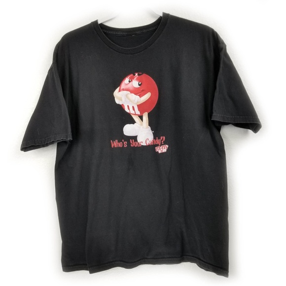 M&M'S World WHO'S YOUR CANDY? Mens XL Cotton Tee - Picture 1 of 4